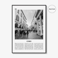 Como Print Black and White No 2, Como Wall Art, Como Poster, Como Photo, Como Wall Decor, Lake Como Print, Italy, Lago di Como, Italia