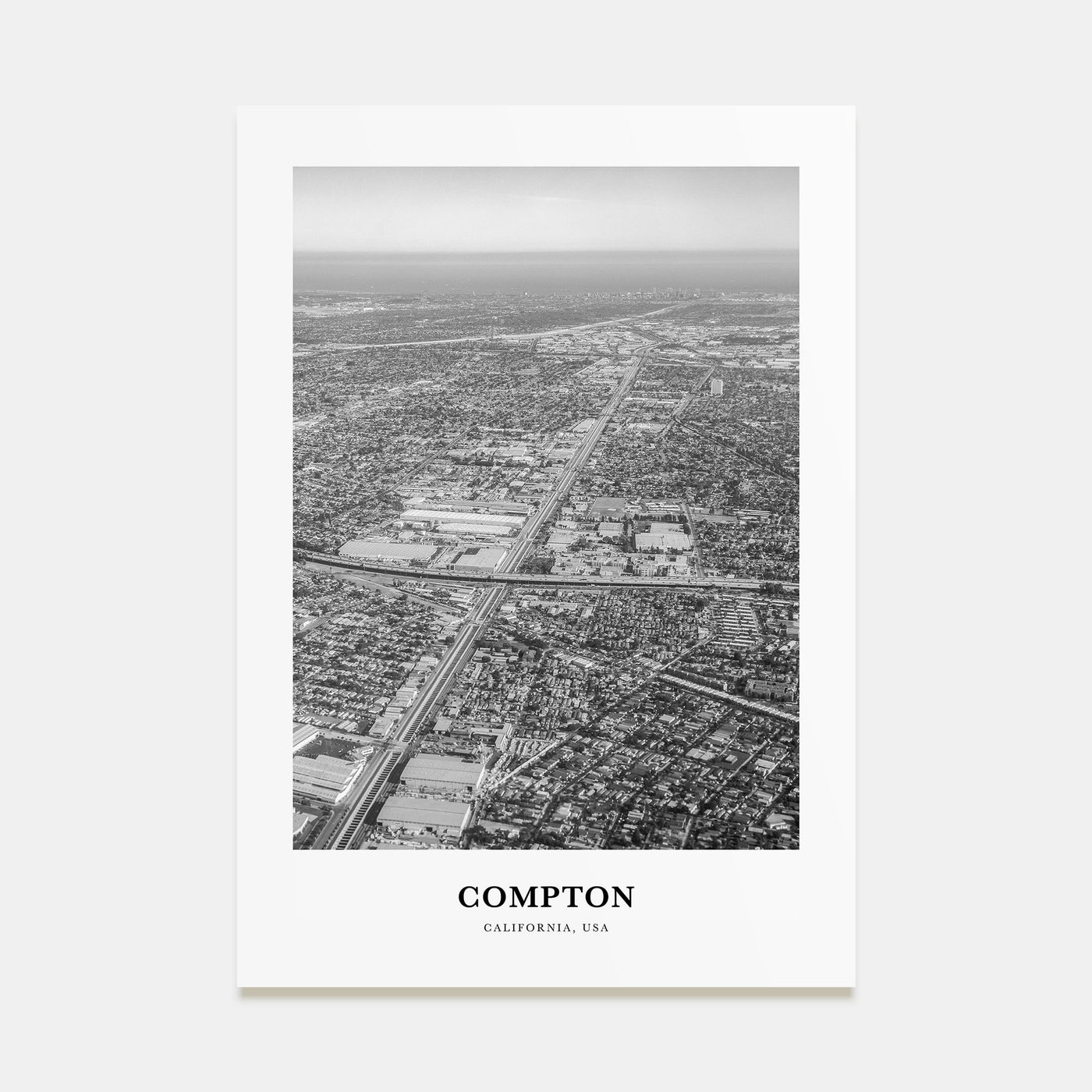 Compton Portrait B&W Poster