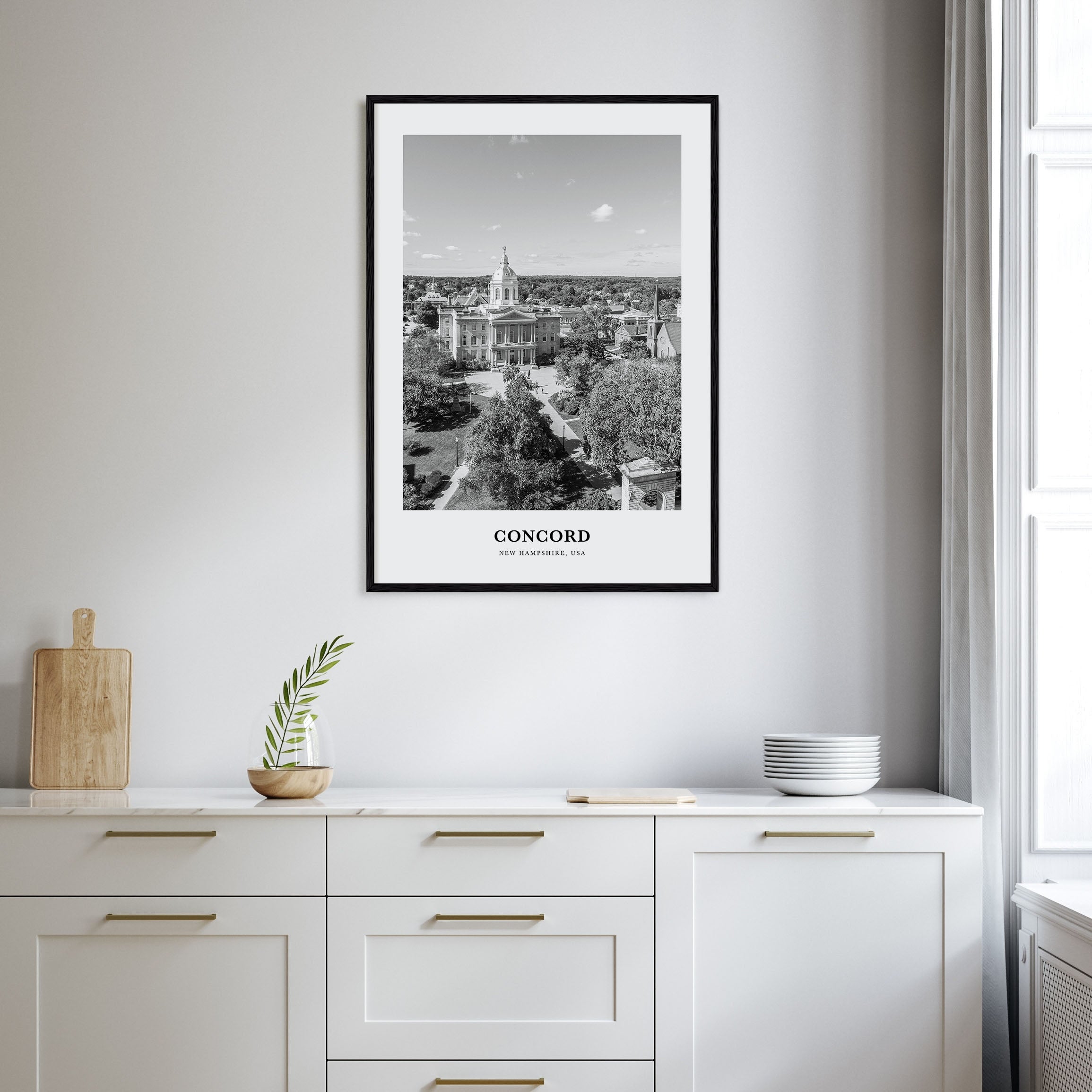 Concord Portrait B&W Poster
