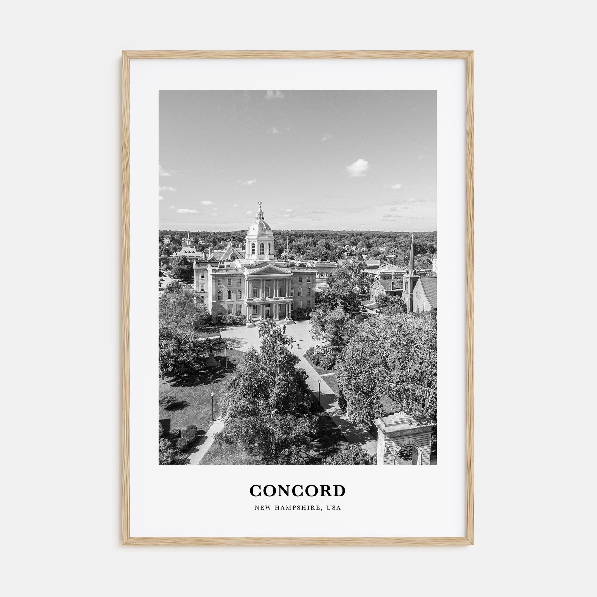 Concord Portrait B&W Poster
