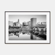 Connecticut Landscape B&W Poster