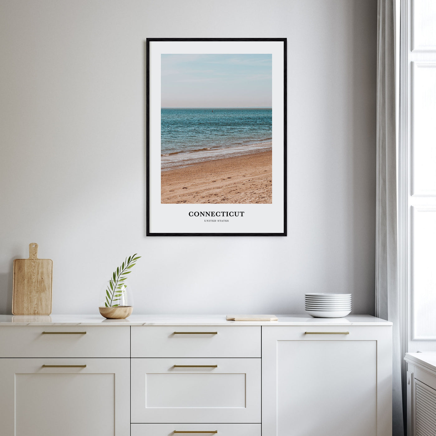 Connecticut Portrait Color No 2 Poster