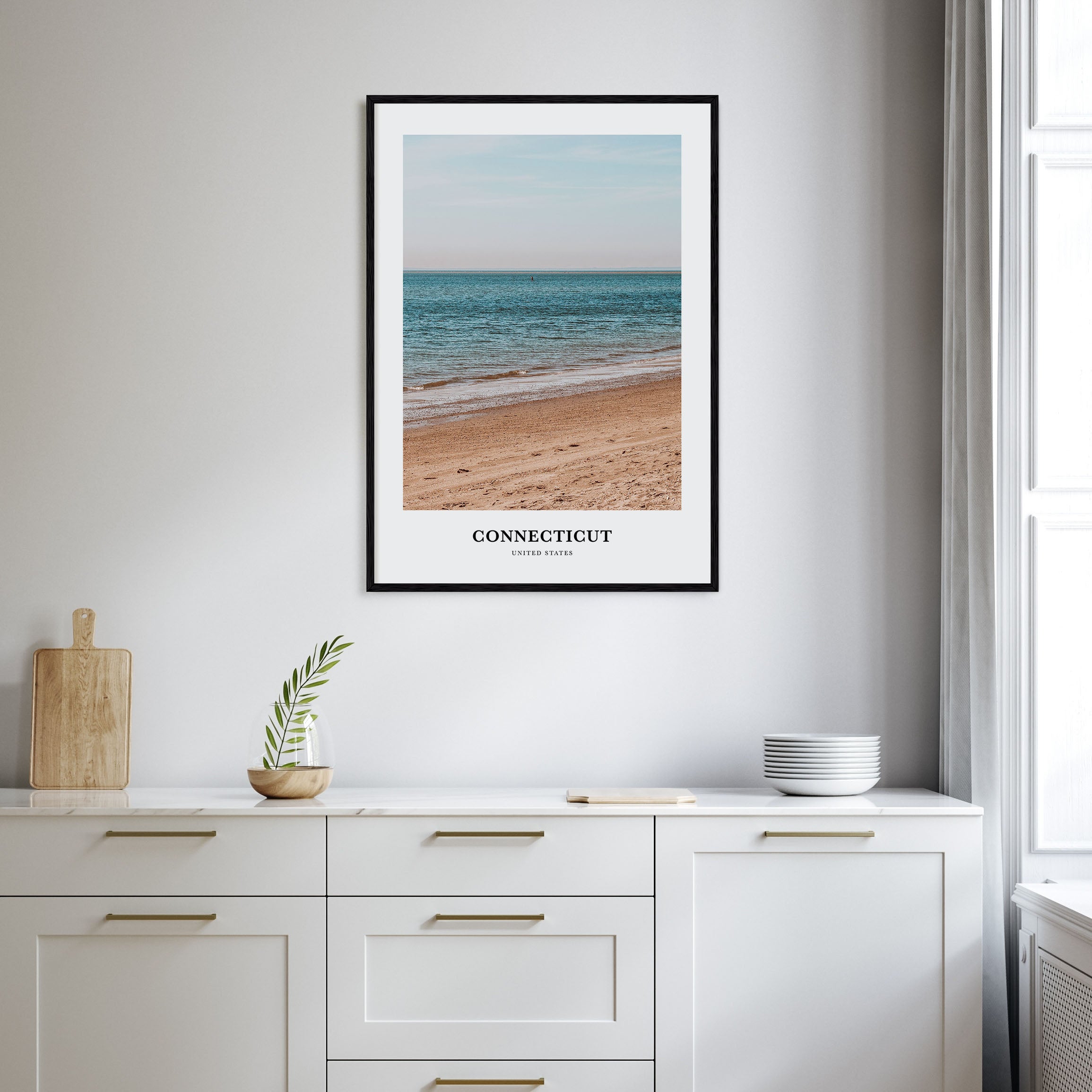 Connecticut Portrait Color No 2 Poster
