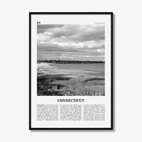 Connecticut Print Black and White No 1, Connecticut Wall Art, Connecticut Poster, Connecticut Photo, Connecticut Décor, Connecticut Map