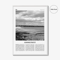 Connecticut Print Black and White No 1, Connecticut Wall Art, Connecticut Poster, Connecticut Photo, Connecticut Décor, Connecticut Map