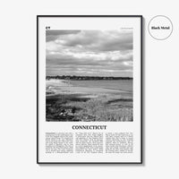 Connecticut Print Black and White No 1, Connecticut Wall Art, Connecticut Poster, Connecticut Photo, Connecticut Décor, Connecticut Map