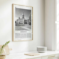 Connecticut Print Black and White No 2, Connecticut Wall Art, Connecticut Poster, Connecticut Photo, USA, United States, North America