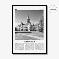 Connecticut Print Black and White No 2, Connecticut Wall Art, Connecticut Poster, Connecticut Photo, USA, United States, North America