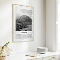 Connemara Print Black and White, Connemara Wall Art, Connemara Poster, Connemara Photo, Connemara Wall Décor, Connemara Map, Ireland