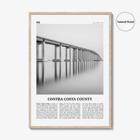 Contra Costa County Print Black and White, Contra Costa Wall Art, Contra Costa Poster, Contra Costa Photo, Contra Costa Wall Décor
