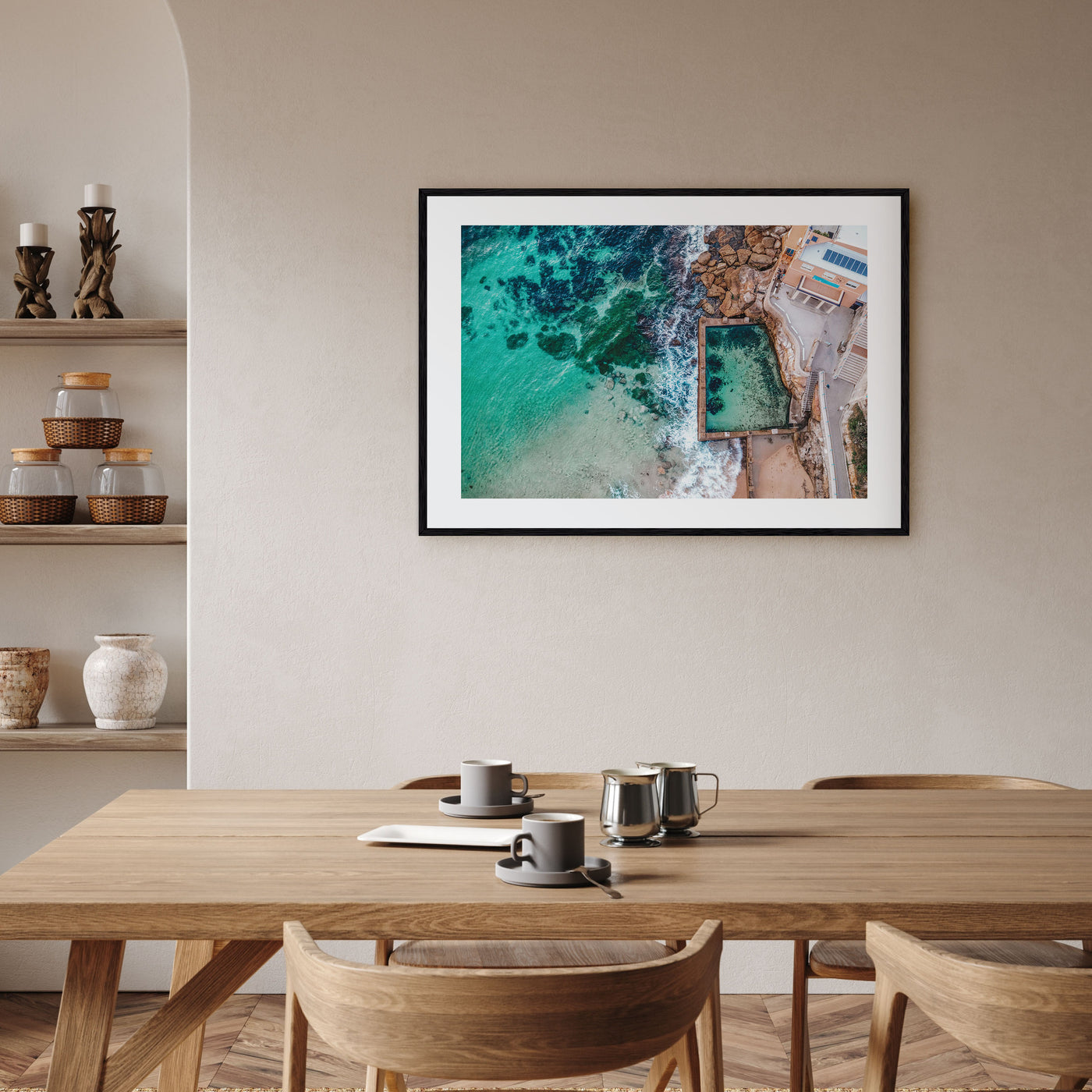 Coogee Beach Landscape Color Poster