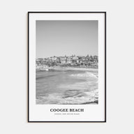 Coogee Beach Portrait B&W Poster