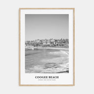 Coogee Beach Portrait B&W Poster