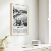 Coogee Beach Print Black and White No 1, Coogee Beach Wall Art, Coogee Beach Poster, Coogee Beach Photo, New South Wales, Australia