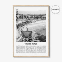 Coogee Beach Print Black and White No 1, Coogee Beach Wall Art, Coogee Beach Poster, Coogee Beach Photo, New South Wales, Australia