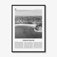 Coogee Beach Print Black and White No 2, Coogee Beach Wall Art, Coogee Beach Poster, Coogee Beach Photo, Coogee Beach Décor, Coogee Beach