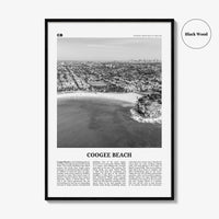 Coogee Beach Print Black and White No 2, Coogee Beach Wall Art, Coogee Beach Poster, Coogee Beach Photo, Coogee Beach Décor, Coogee Beach