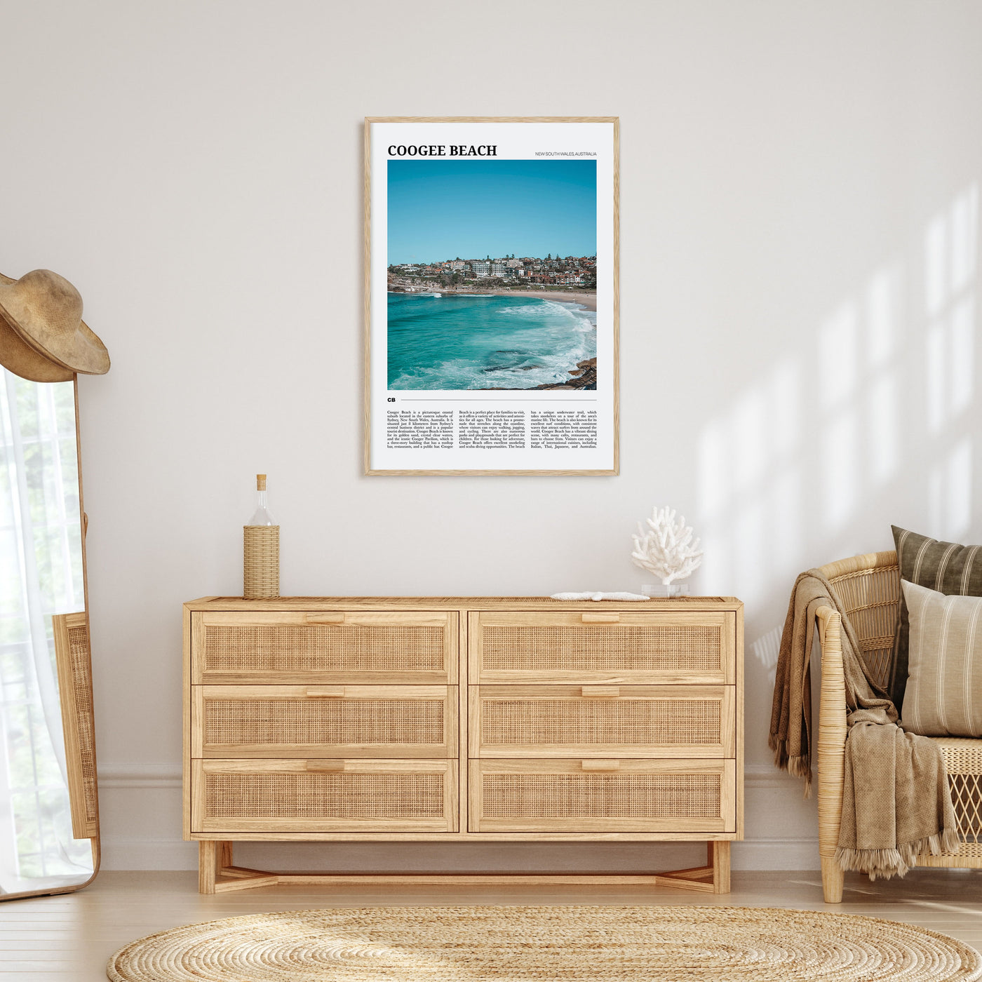 Coogee Beach Travel Color No 2 Poster