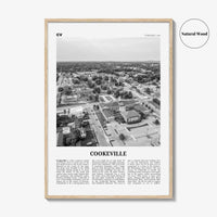 Cookeville Print Black and White, Cookeville Wall Art, Cookeville Poster, Cookeville Photo, Cookeville Wall Décor, Cookeville Map, Tennessee