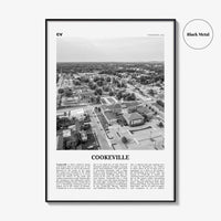 Cookeville Print Black and White, Cookeville Wall Art, Cookeville Poster, Cookeville Photo, Cookeville Wall Décor, Cookeville Map, Tennessee