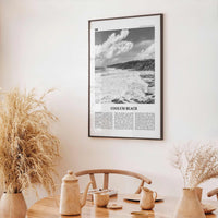 Coolum Beach Print Black and White, Coolum Beach Wall Art, Coolum Beach Poster, Coolum Beach Photo, Coolum Beach Décor, Coolum Beach Map