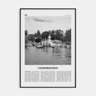 Cooperstown Travel B&W Poster
