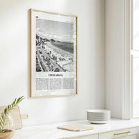 Copacabana Print Black and White, Copacabana Wall Art, Copacabana Poster, Copacabana Photo, Copacabana Map, Rio de Janeiro, Brazil