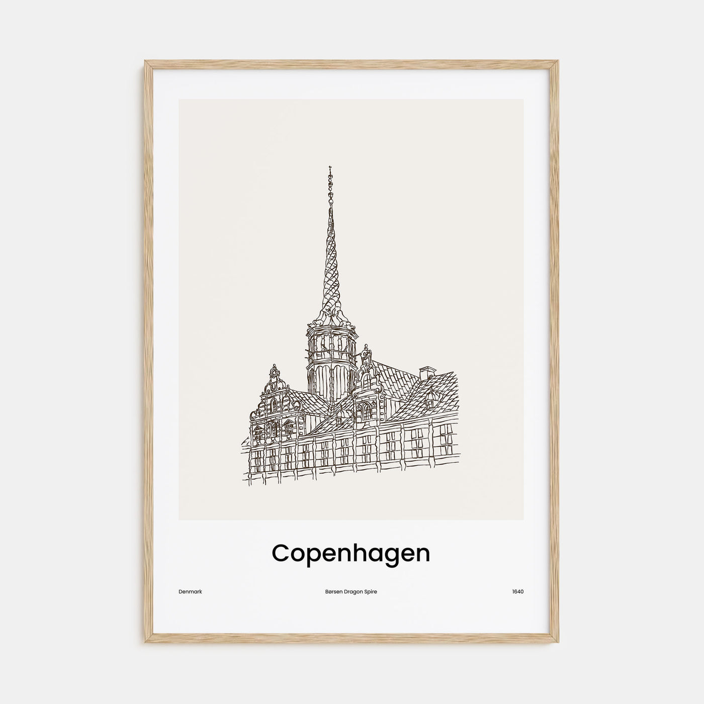 Copenhagen Drawn No 2 Poster