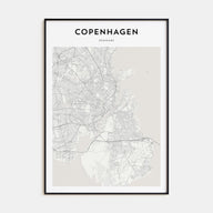 Copenhagen Map Portrait Poster