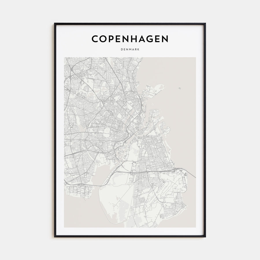 Copenhagen Map Portrait Poster