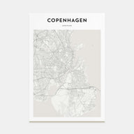 Copenhagen Map Portrait Poster