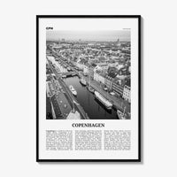 Copenhagen Print Black and White No 2, Copenhagen Wall Art, Copenhagen Poster, Copenhagen Photo, København, Danmark, Denmark, Europe