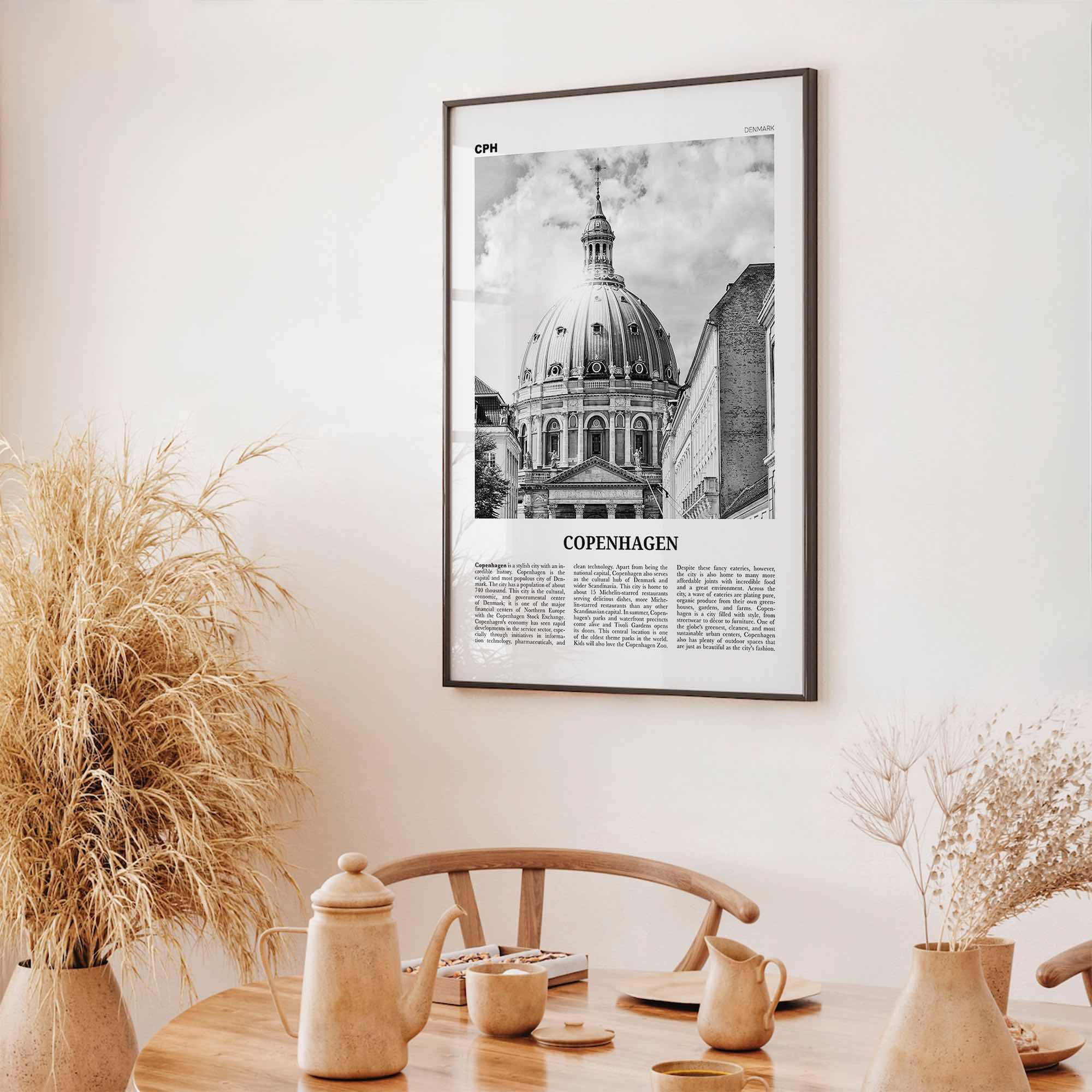 Copenhagen Print Black and White No 3, Copenhagen Wall Art, Copenhagen Poster, Copenhagen Photo, København, Danmark, Denmark, Europe