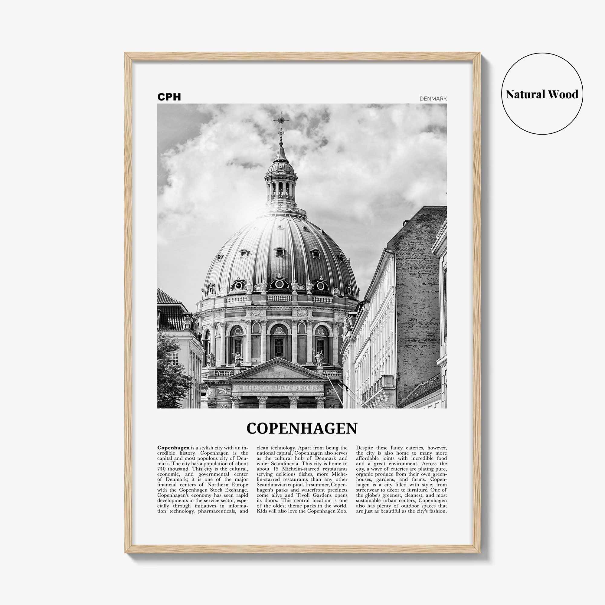 Copenhagen Print Black and White No 3, Copenhagen Wall Art, Copenhagen Poster, Copenhagen Photo, København, Danmark, Denmark, Europe