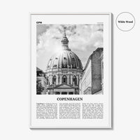 Copenhagen Print Black and White No 3, Copenhagen Wall Art, Copenhagen Poster, Copenhagen Photo, København, Danmark, Denmark, Europe