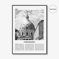 Copenhagen Print Black and White No 3, Copenhagen Wall Art, Copenhagen Poster, Copenhagen Photo, København, Danmark, Denmark, Europe