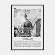 Copenhagen Travel B&W No 3 Poster