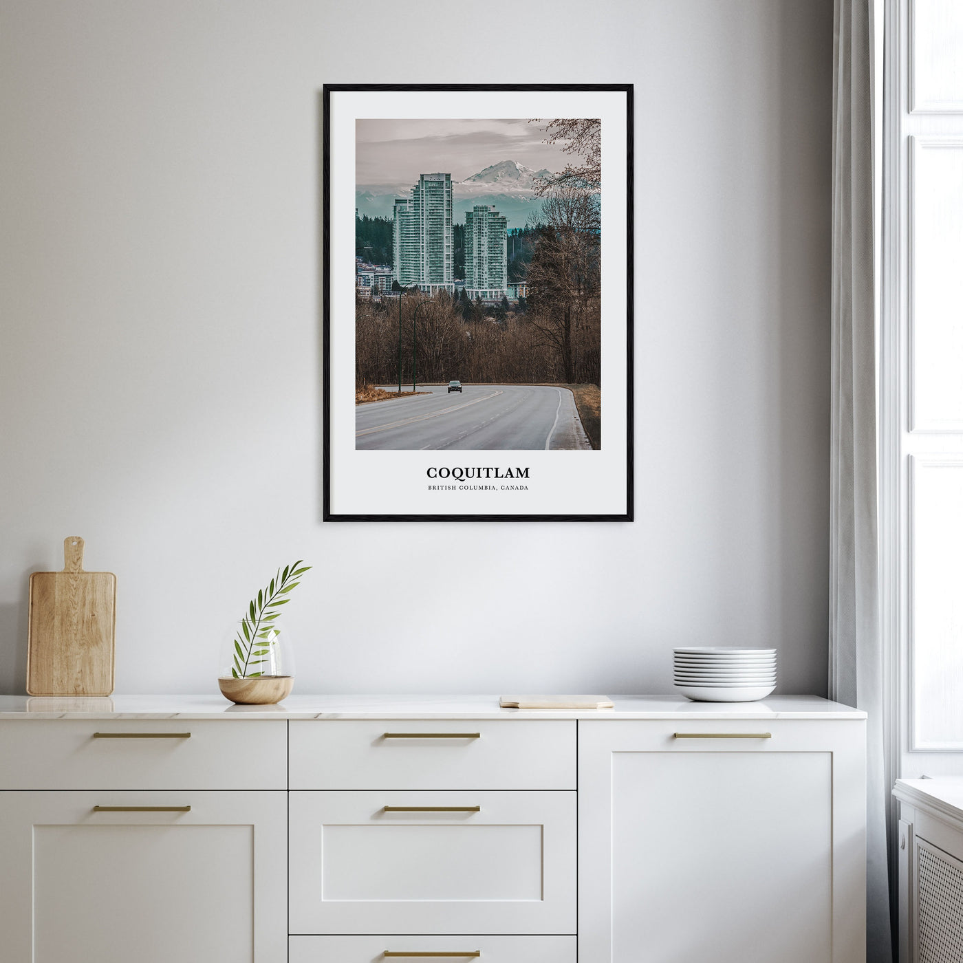 Coquitlam Portrait Color No 2 Poster