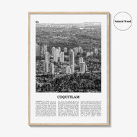 Coquitlam Print Black and White No 2, Coquitlam Wall Art, Coquitlam Poster, Coquitlam Photo, Coquitlam Wall Décor, Coquitlam Map, Canada