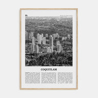 Coquitlam Travel B&W No 2 Poster