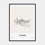 Córdoba, Argentina Drawn Poster