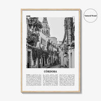 Cordoba Print Black and White Spain, Córdoba Wall Art, Córdoba Poster, Córdoba Photo, Córdoba Wall Decor, Andalucia, Spain, España, Europe