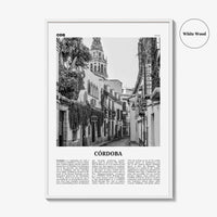 Cordoba Print Black and White Spain, Córdoba Wall Art, Córdoba Poster, Córdoba Photo, Córdoba Wall Decor, Andalucia, Spain, España, Europe