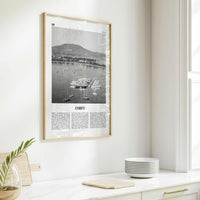 Corfu Print Black and White, Corfu Wall Art, Corfu Poster, Corfu Photo, Corfu Wall Décor, Kerkyra, Κέρκυρα, Greece, Ionian Islands