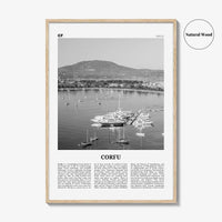 Corfu Print Black and White, Corfu Wall Art, Corfu Poster, Corfu Photo, Corfu Wall Décor, Kerkyra, Κέρκυρα, Greece, Ionian Islands