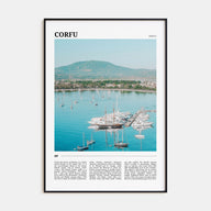 Corfu Travel Color Poster