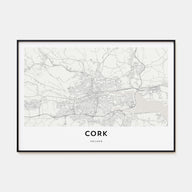 Cork Map Landscape Poster