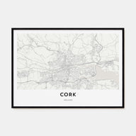 Cork Map Landscape Poster