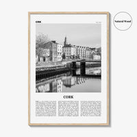 Cork Print Black and White, Cork Wall Art, Cork Poster, Cork Photo, Cork Wall Décor, Corcaigh, Ireland, Munster