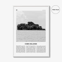 Corn Islands Print Black and White, Corn Islands Wall Art, Corn Islands Poster, Corn Islands Photo, Corn Islands Wall Décor, Nicaragua